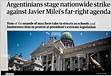 Argentinians stage nationwide strike against Javier Mileis far-right